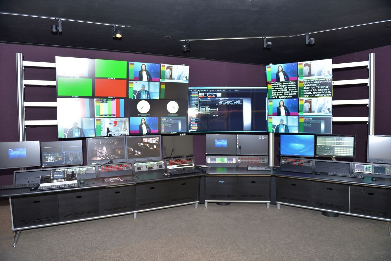 Master control & monitor wall